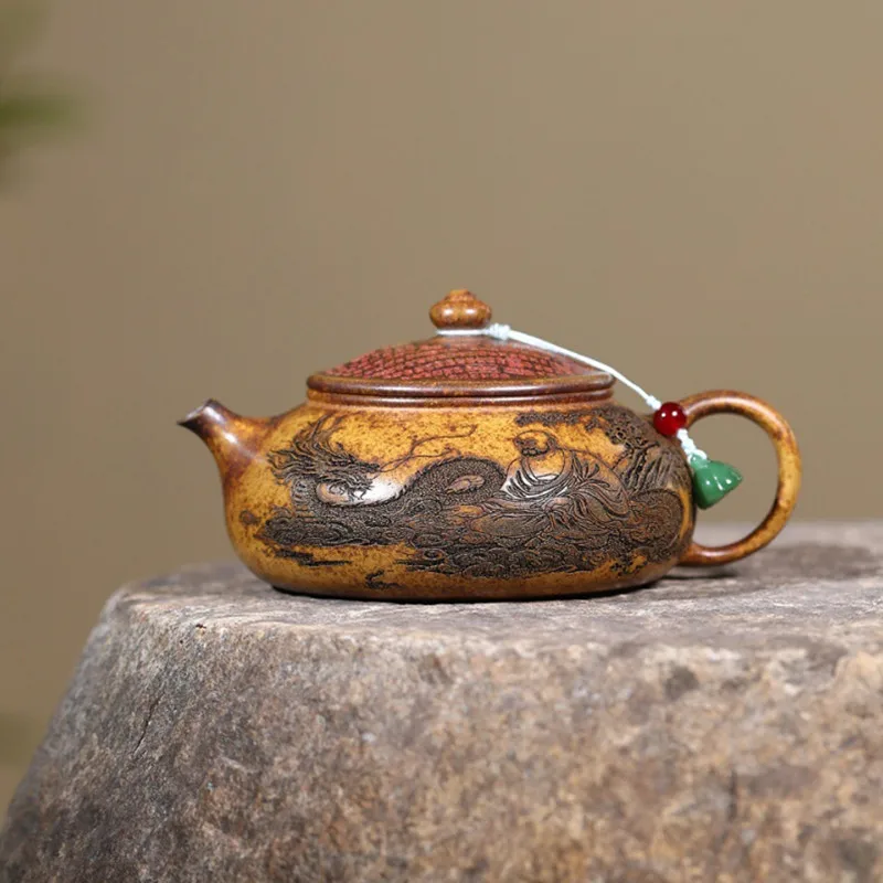 

Ручной чайник BRTRINBSY TEA из фиолетовой глины 290 мл