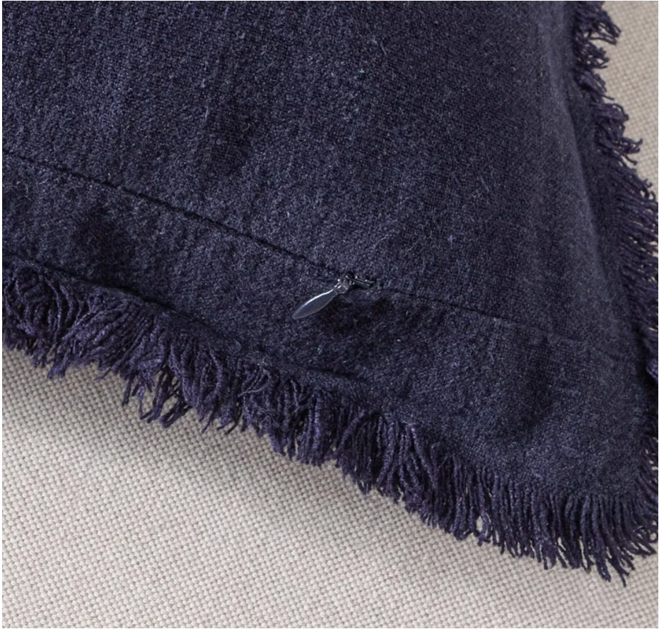 Наволочка-12x20 дюймов льняная поясничная декоративная подушка в стиле бохо с