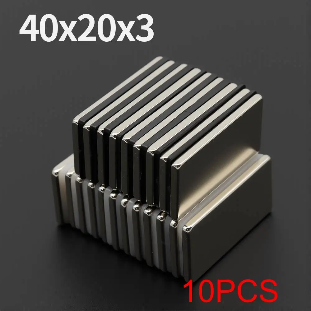 

40x20x3 мм мощный неодимовый магнит N35 NdfeB постоянный магнитный блок Imanes супер сильные магниты на холодильник DIY