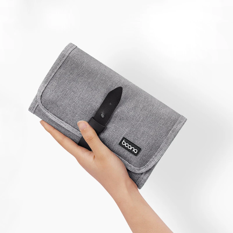 Oxford Trifold Electronic Storage Bag Digital Organizer U Disk Power Bank earphone Data cable Electronic Gadget Protection Pouch