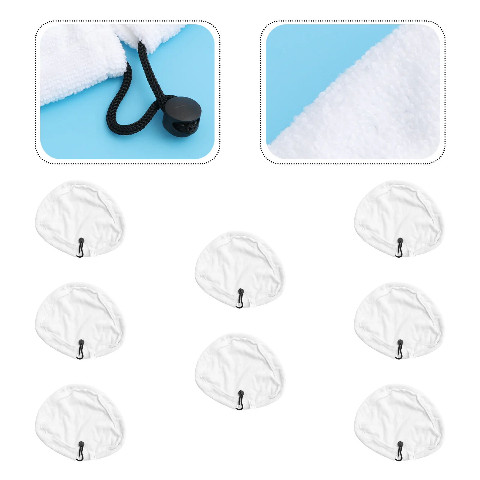 

Mop Steam Pads Cover Triangle Steamer Replacement Compatible Cloth Reusable Pocket
