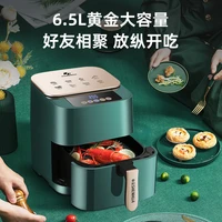 air fryer household large capacity lcd green touch screen intelligent fully automatic electric fryer 6 5 inch airfryer