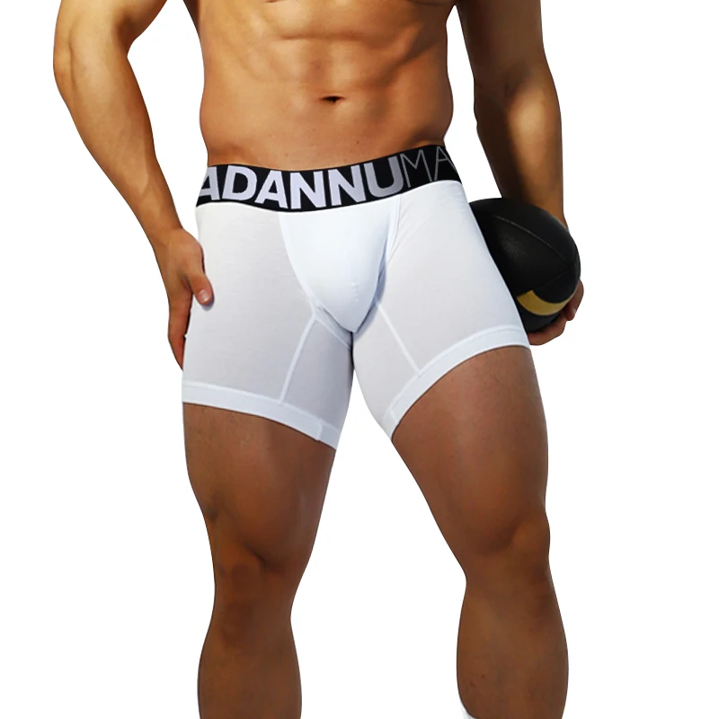 

New Man Underwear Long Boxers Men Sexy Men Underpants Boxer Shorts Cotton Comfortable U Convex Pouch Cuecas Male Panties AD7124