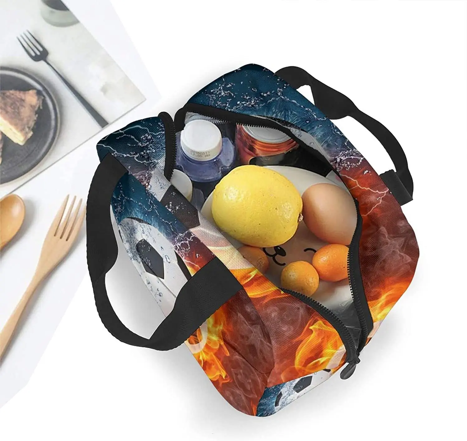 Многоразовый Ланч-бокс для мужчин и женщин Термосумка с изоляцией футбольных