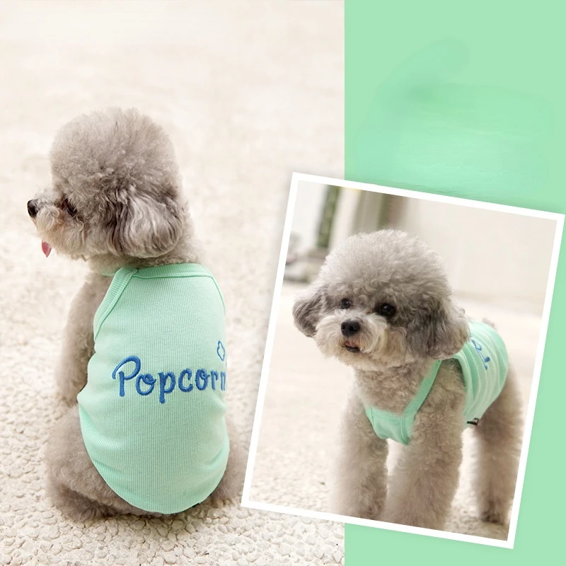 

Pet Dog Clothes Spring and Summer New Pet Suspenders Ins Wind Yorkshire Rib Suspenders Pet Clothes Dog Shirts Dog Cooling Vest