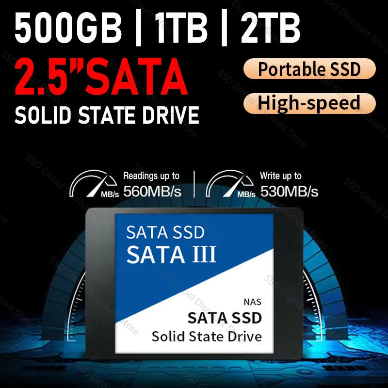 

Original 2.5" SATA 3 SSD Disk Drive 2TB 1TB 500GB High Speed 4tb Hard Disk Solid State Drives for Laptops/Desktop/pc Games