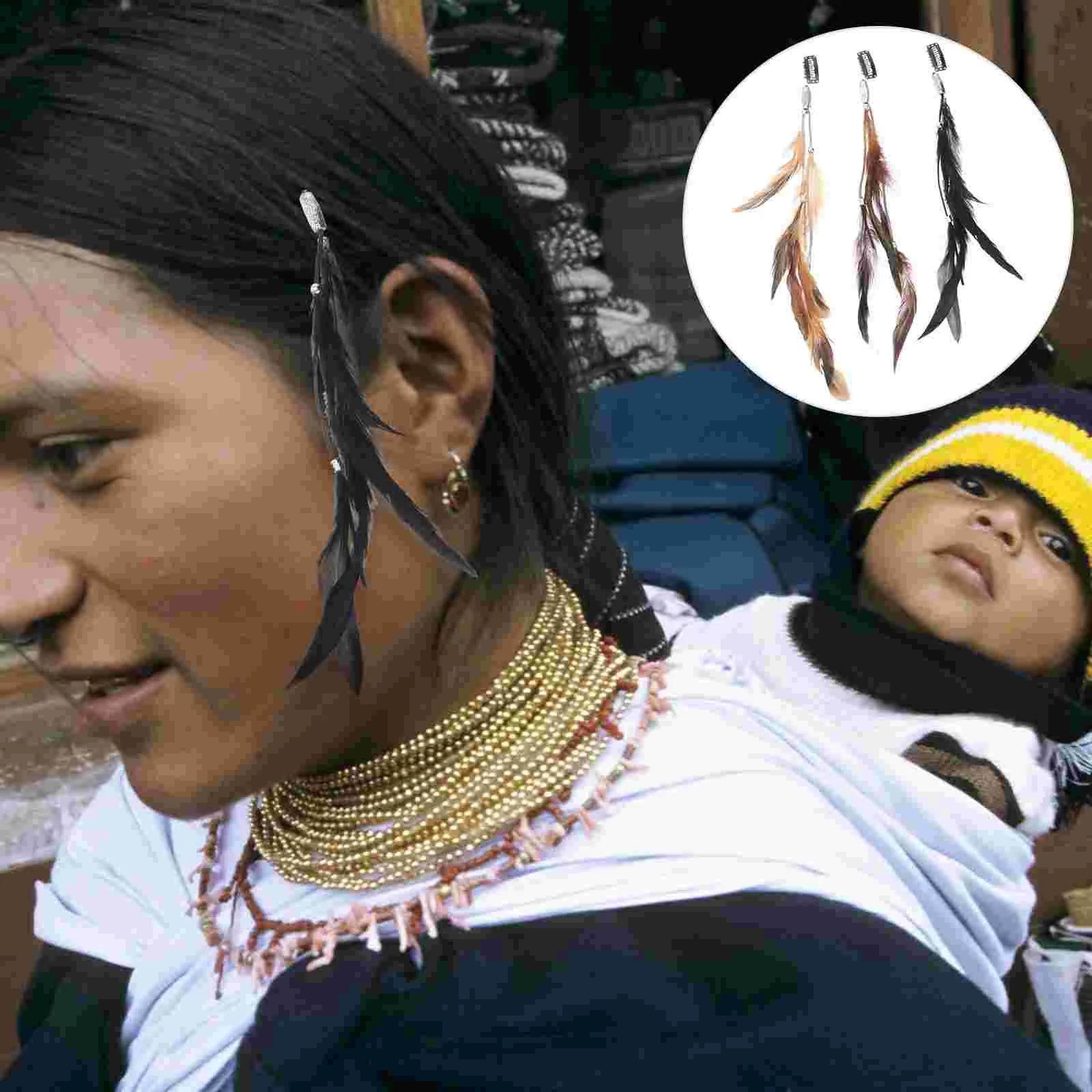 

Hairclip Indian Clipsaccessories Handmadewomen Bohemia Extensions Beaded Headdress Tribal Retro Tassel Pin Bohemian Tassels