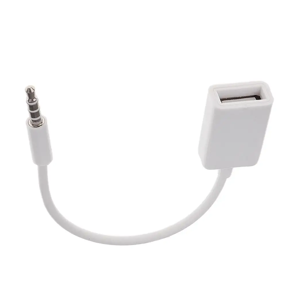 

3.5mm Male AUX Audio Plug To USB 2.0 Converter Cable Car MP3