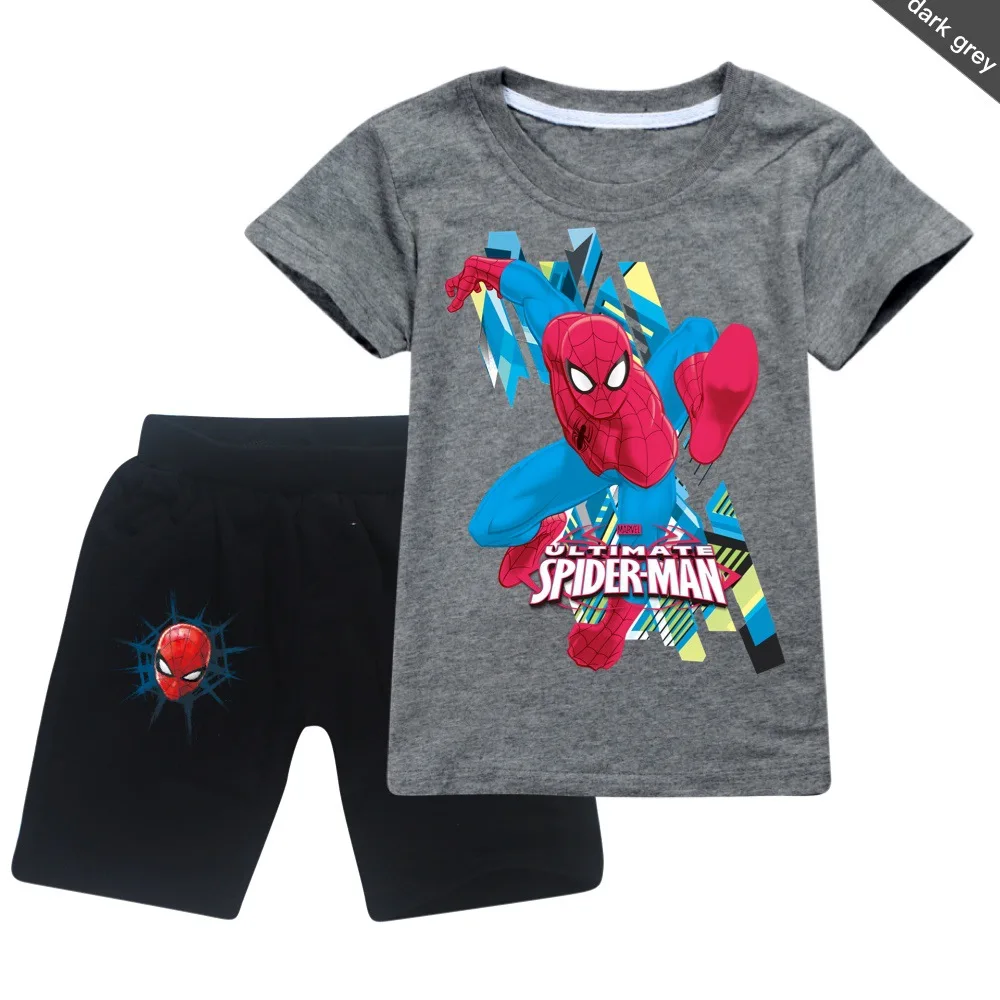 Спортивный костюм для мальчиков 3-12 лет с принтом Человек-паук |