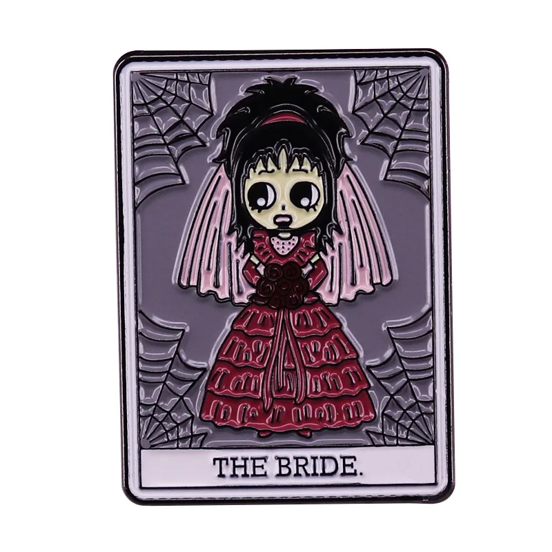AD1830 Horror Movie Ghost Bride Pins For Backpacks Metal Badges On Backpack Pin Badges For Clothes Lapel Pin Bags Badges Gifts