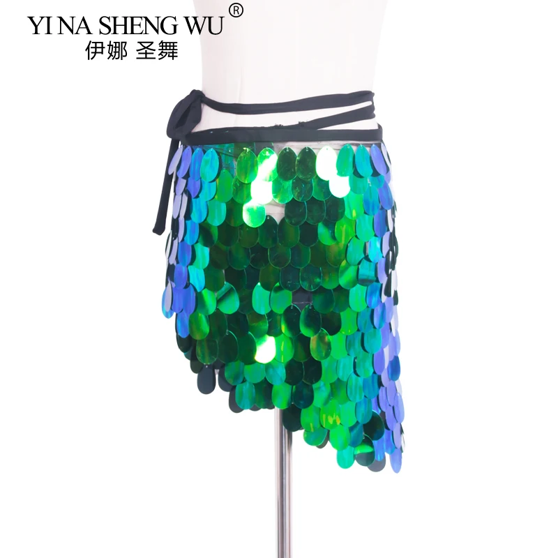 Набедренный платок с блестками для танца живота размеры S M XL