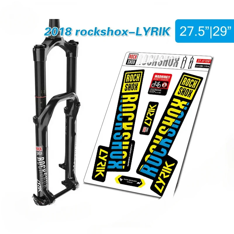 Фото 2018, наклейки на переднюю вилку горного велосипеда rockshox LYRIK, наклейки на переднюю вилку велосипеда, аксессуары для велосипеда №1