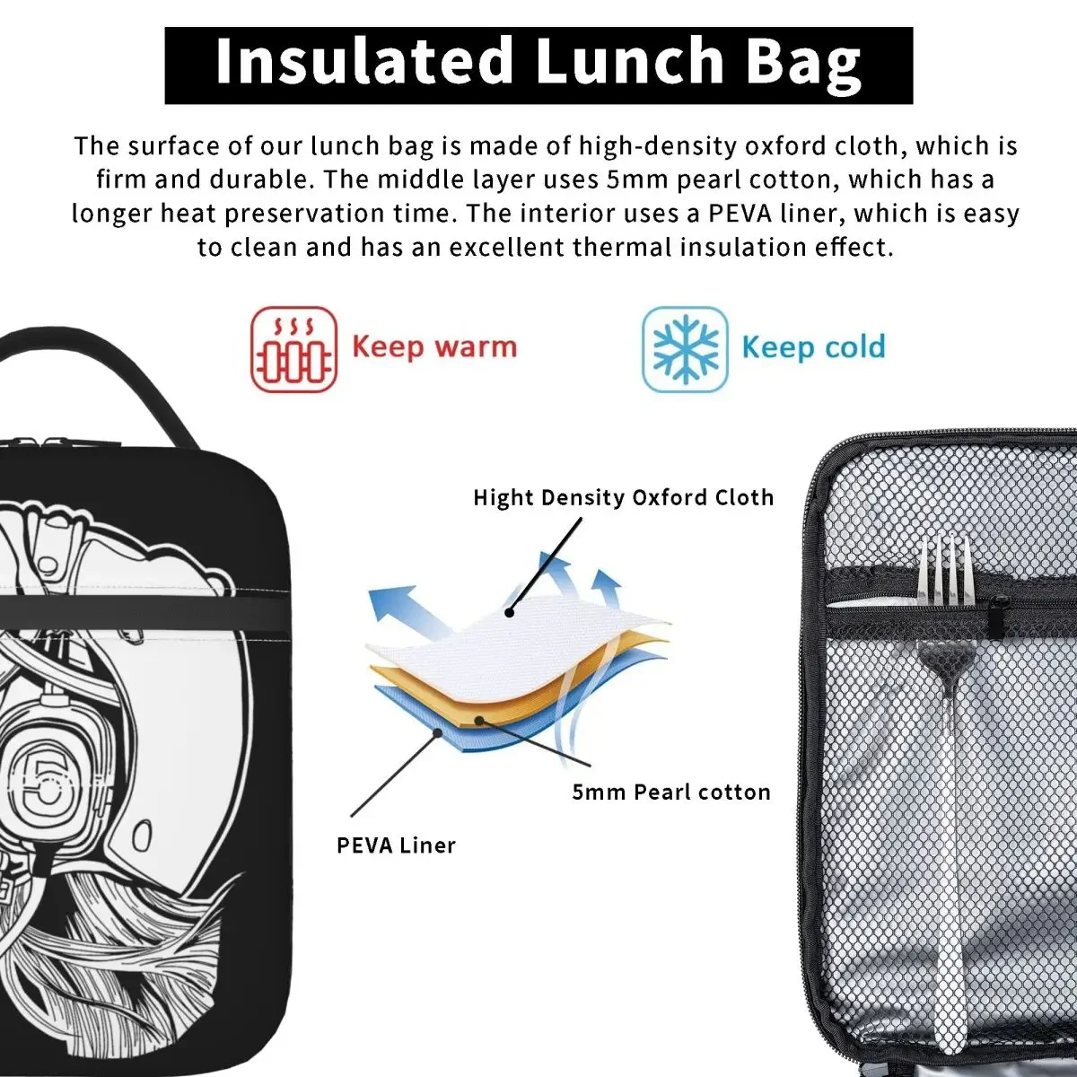 Kawaii Arale Dr Slump Аниме Большой Контейнер Для Обеда Термос Сумка Школьный Пикник