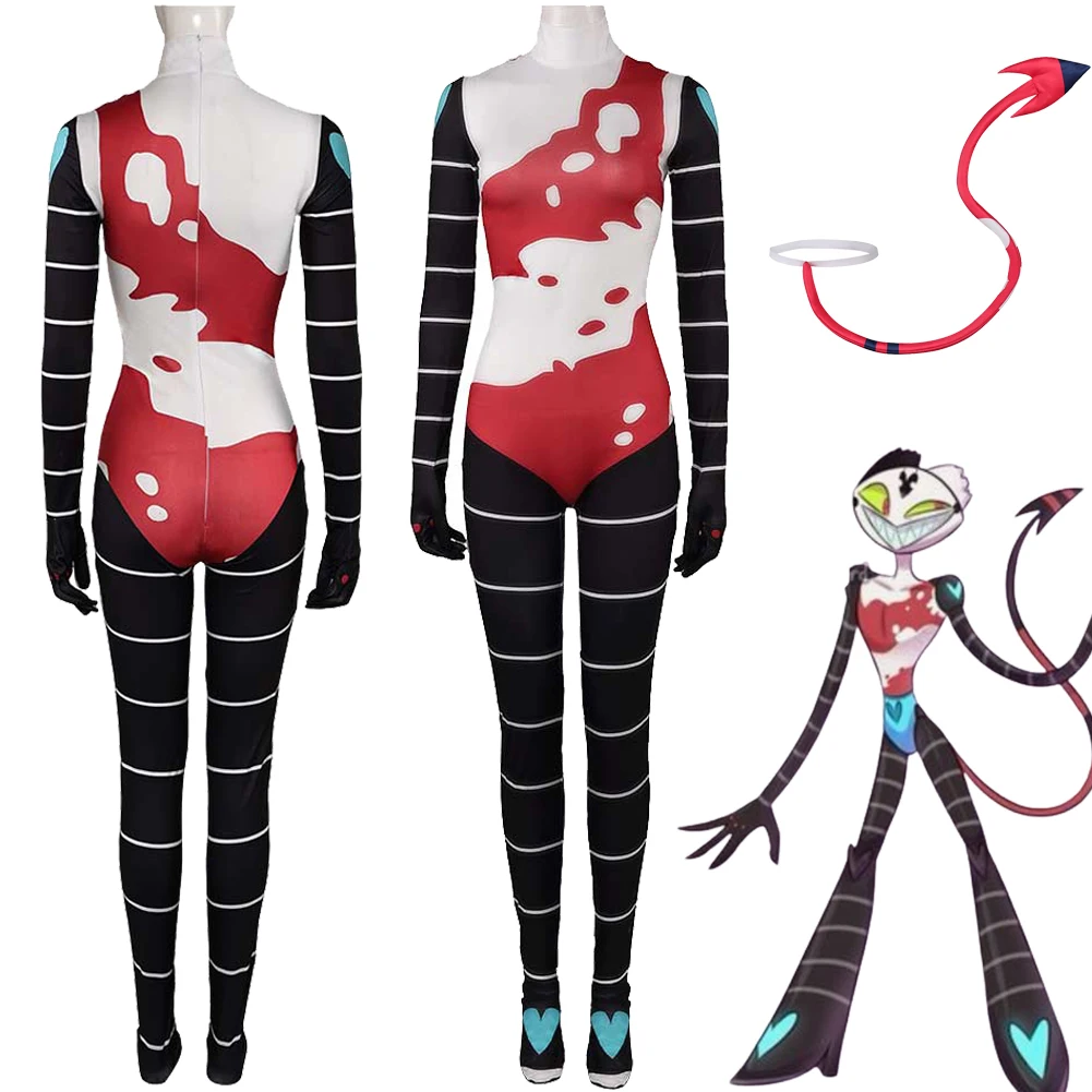 Комбинезон для косплея с героями мультфильма Helluva костюм женщин взрослых