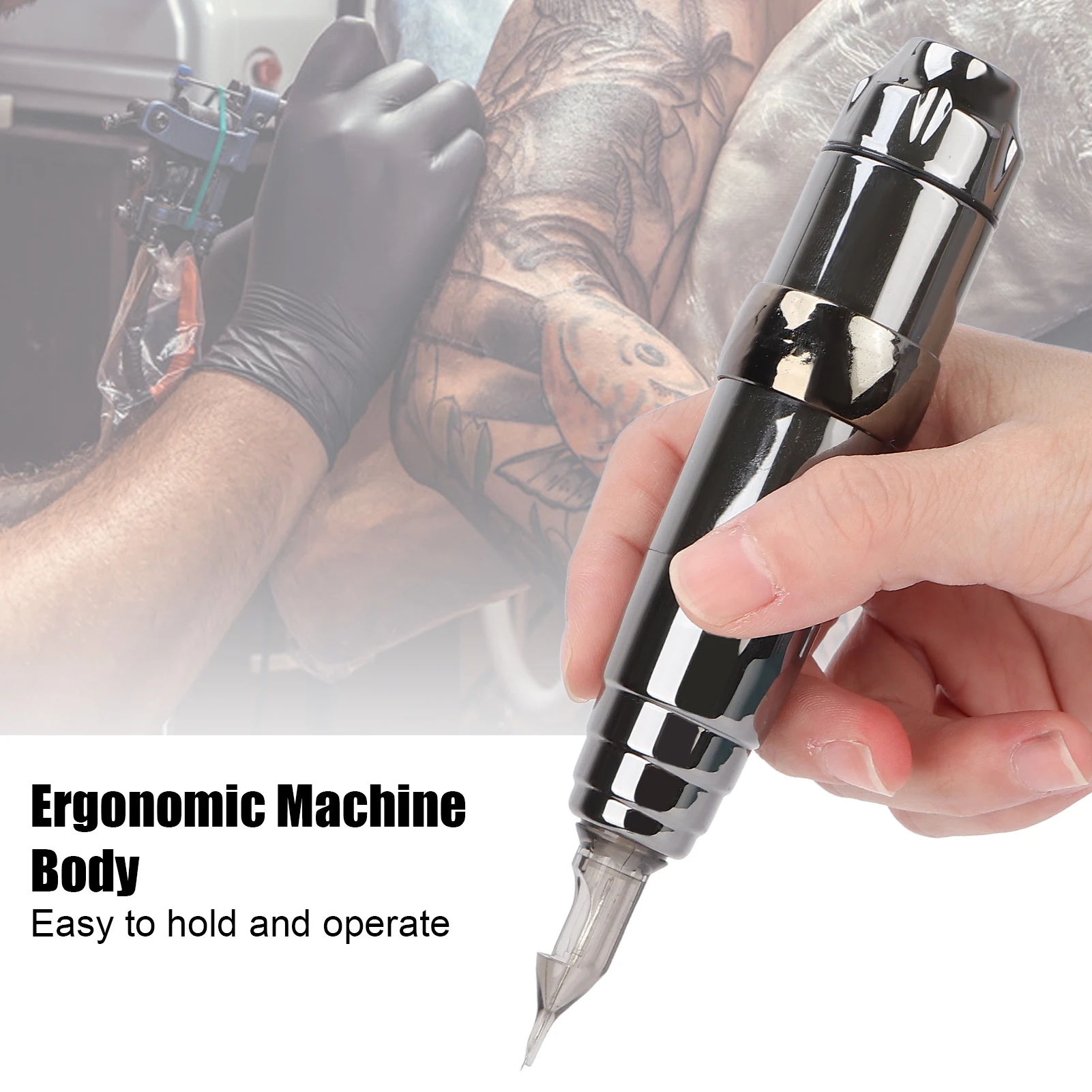 

Профессиональная машинка для перманентного макияжа, Электрический тату-пистолет, вращающаяся машинка для татуировки, ручка с интерфейсом ...
