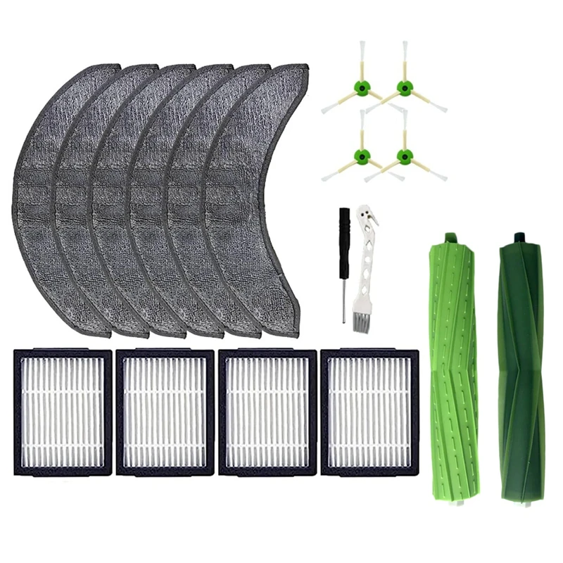 18PCS for iRobot Roomba Combo J7+ Robotic Vacuum Cleaner Accessories Rubber Brushes HEPA Filters Side Brush Mop Cloth