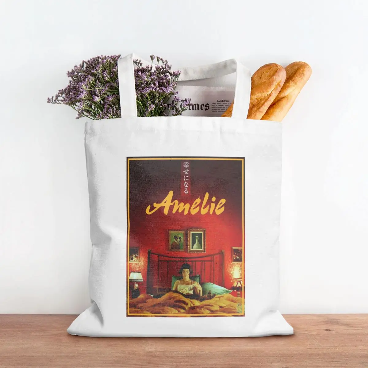Постер Фильма Amelie Классические портативные сумки для покупок обеда подарки