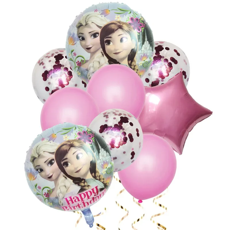 

Набор воздушных шаров принцессы Эльзы Disney 9 шт.