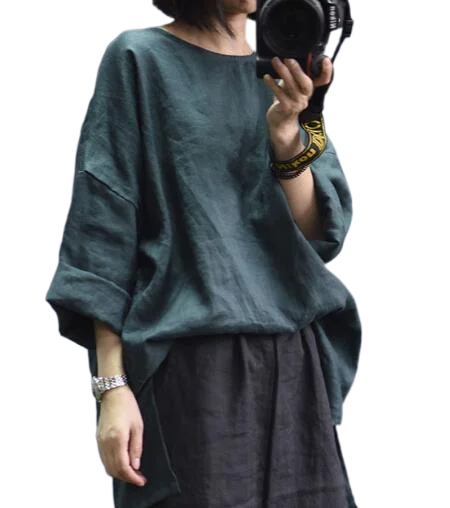 Женские свободные однотонные асимметричные блузки топы женские рубашки из