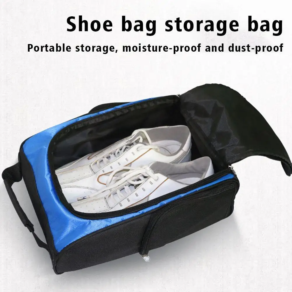 

Сумка для обуви для гольфа-спортивная и искусственная кожа с вентиляцией и двойным внешним карманом для аксессуаров, дорожные сумки для обуви E4d4