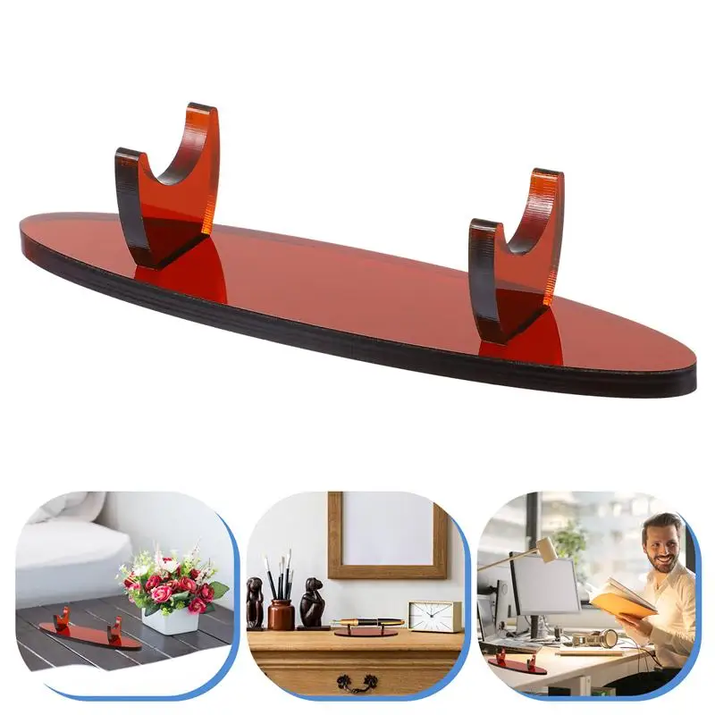 

Acrylic Pen Holder Display Stand Makeup Brush Rack Organizer Desk Pencil Wand Holder