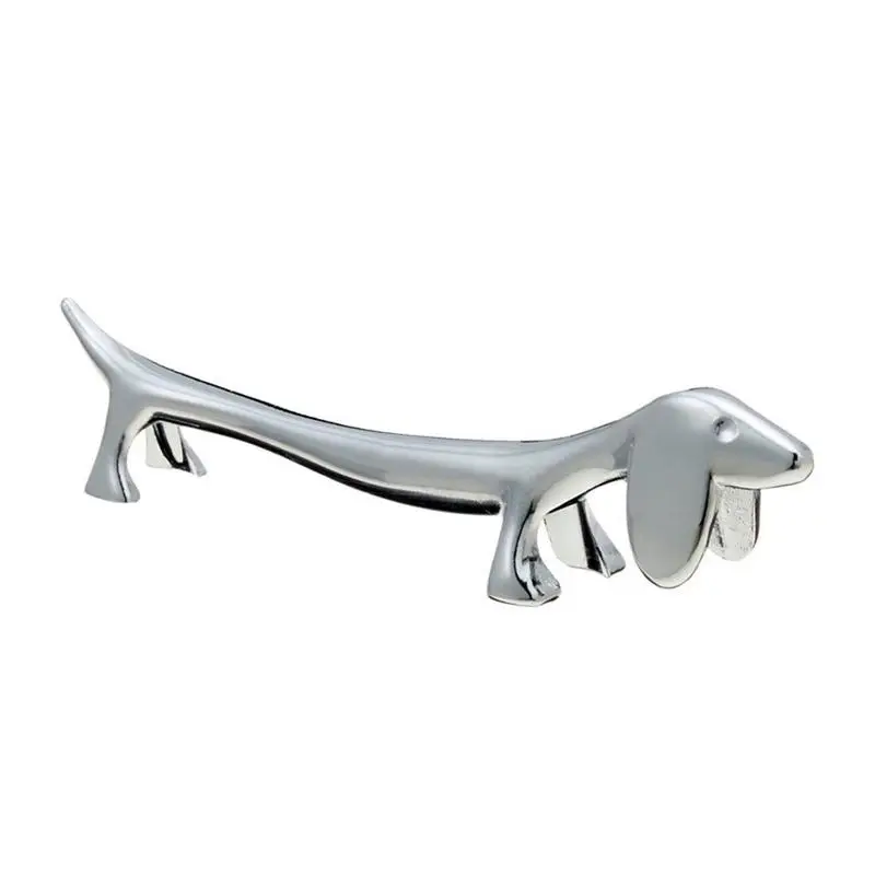 

Cute Dog Chopsticks Holder Stainless Steel Spoon Rest Shelf Fork Storage Rack Home Hotel Dining Table Decoration Supplies Tools
