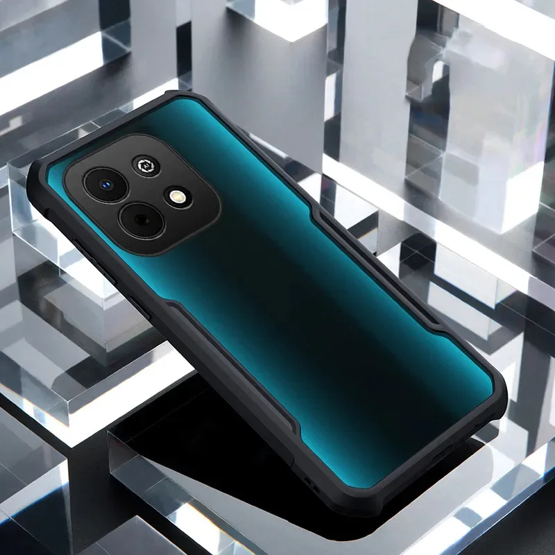 Фото Чехол для телефона Huawei Nova Y74 Y73, прозрачный пластиковый чехол с воздушной подушкой, противоударный, жесткий, прозрачный чехол для Huawei Nova Y74 Y73 №4