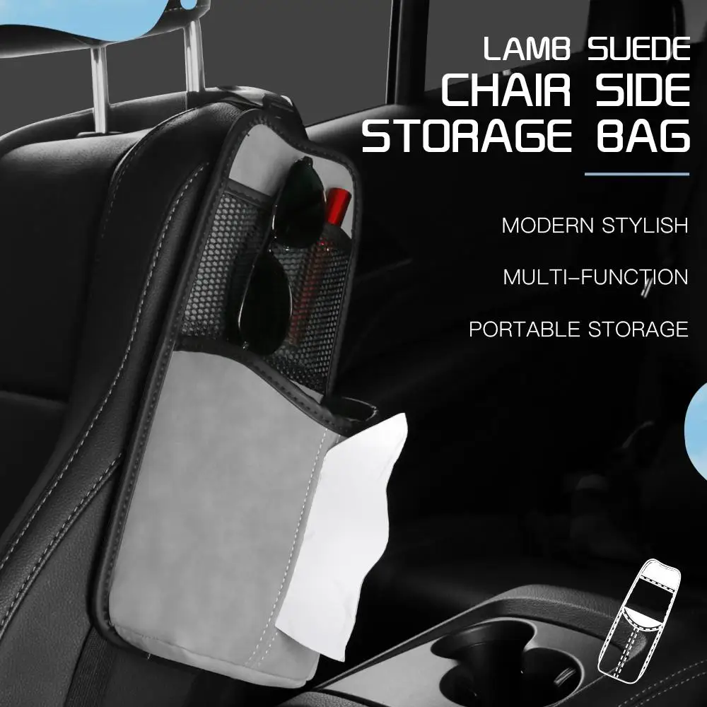 

Car Seat Side Storage Bag Organizer Multi-functional Hanging Pouch Mobile Phone Water Cup Stuff Holder