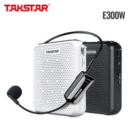 takstar e300w uhf wireless transmission voice amplifier speaker with microphone headset supports fmrecusbtf cardaux in