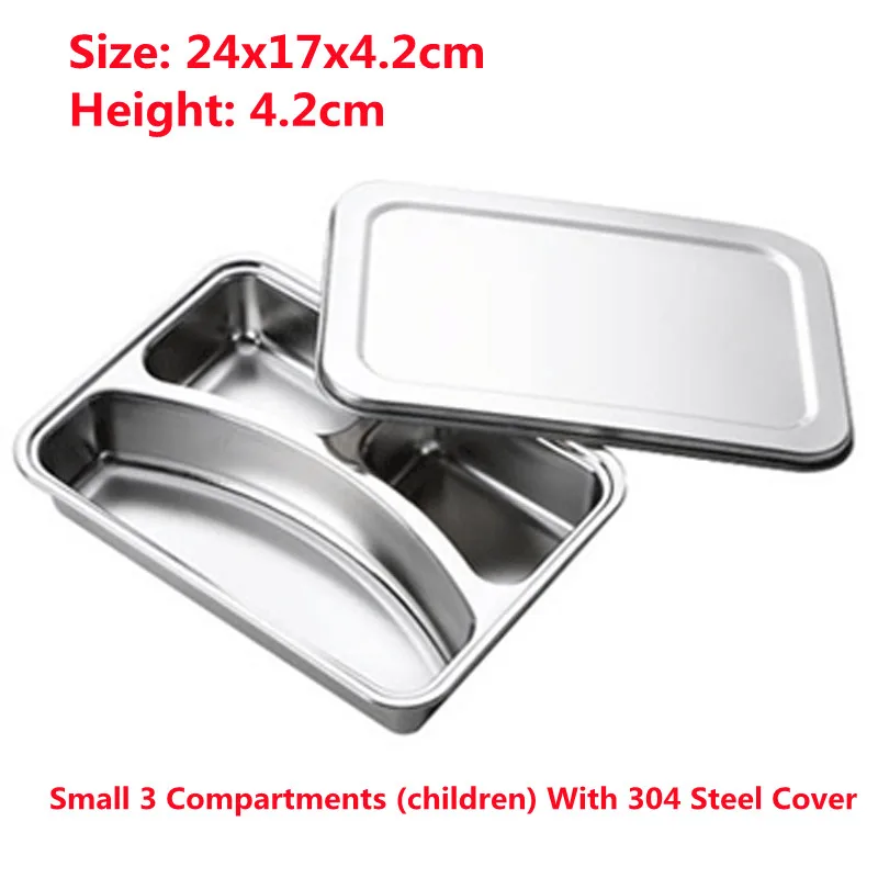 

Разделенный поднос из нержавеющей стали