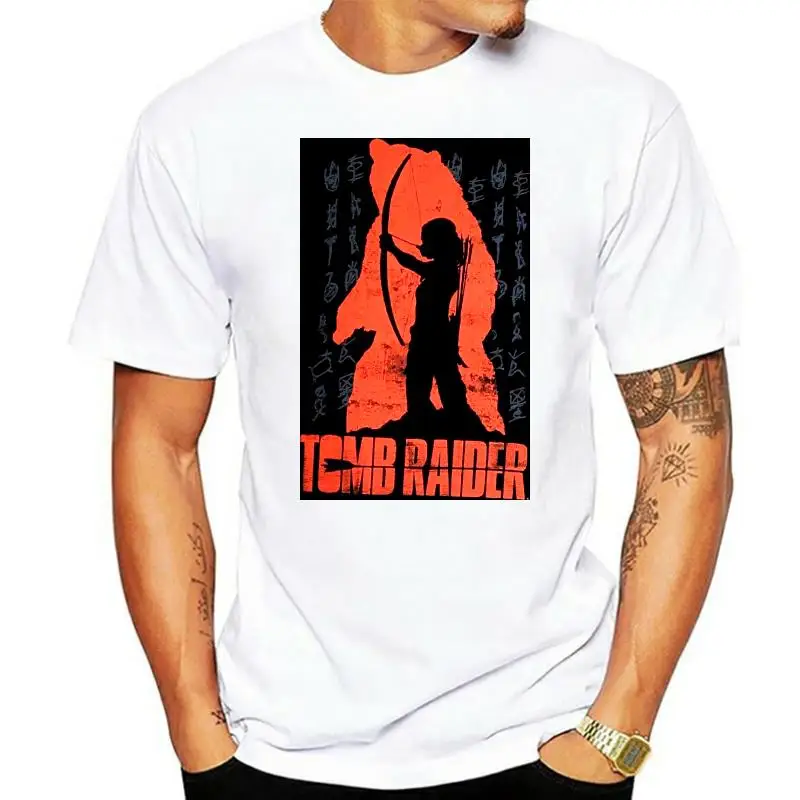 

Alicia Vikander Lara Croft Tomb Raider Lara and Bear T-Shirt New Authentic New Fashion T Shirt Graphic Letter T Shirt Men