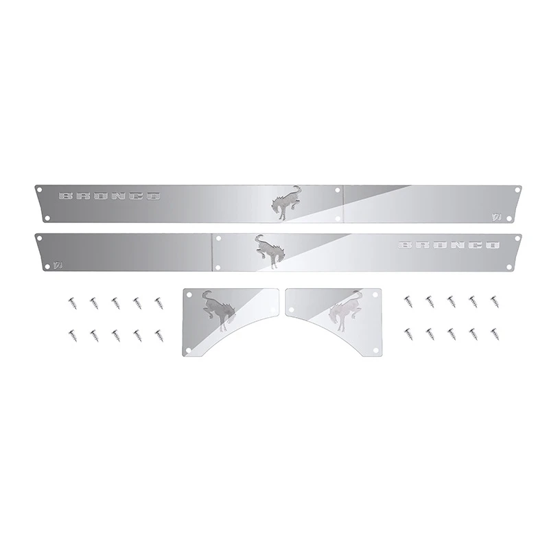 

Metal Anti-Scratch Plate Surround Side Skirt Tail Anti-Skid Plate for Traxxas TRX4 92076-4 Ford Bronco Upgrade Parts