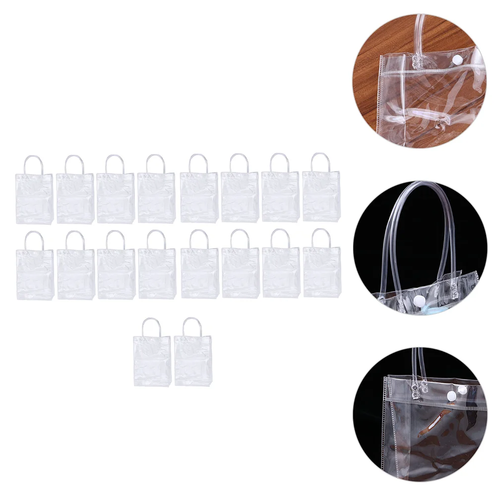 

18 шт., прозрачные сумки-тоуты для хранения