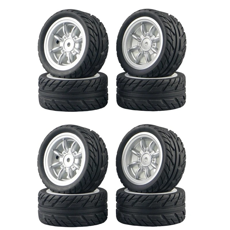 

8Pcs Rubber Tire Tyre Wheel For SG1603 SG1604 SG1605 UDIRC UD1601 UD1602 UD1603 UD1604 1/16 RC Car Upgrade Parts,2