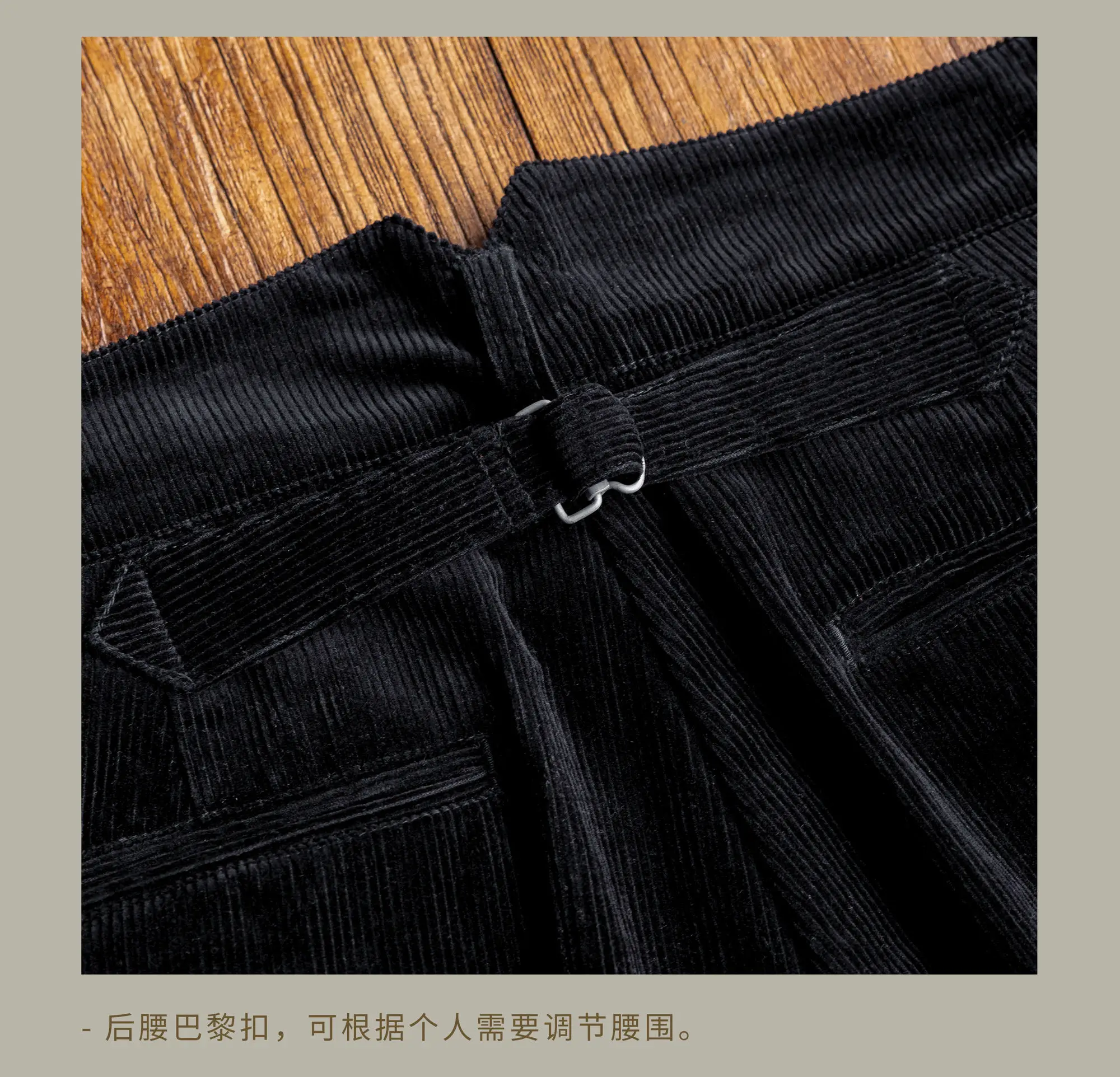 

GDCK-0012 RedTornado Super Quality High Waist Washed Pants Sanforized Corduroy Cotton Casual Chino