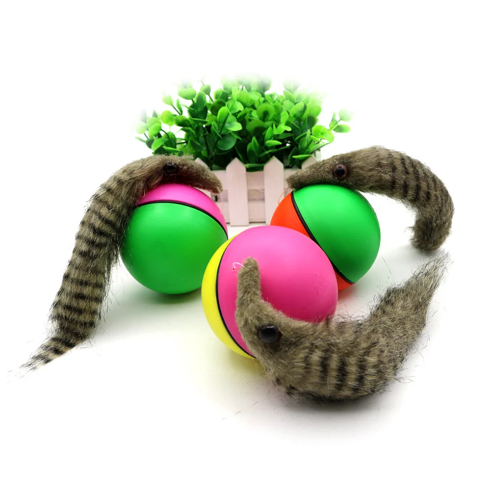 Электрическая вращающаяся игрушка-мяч для собак и кошек