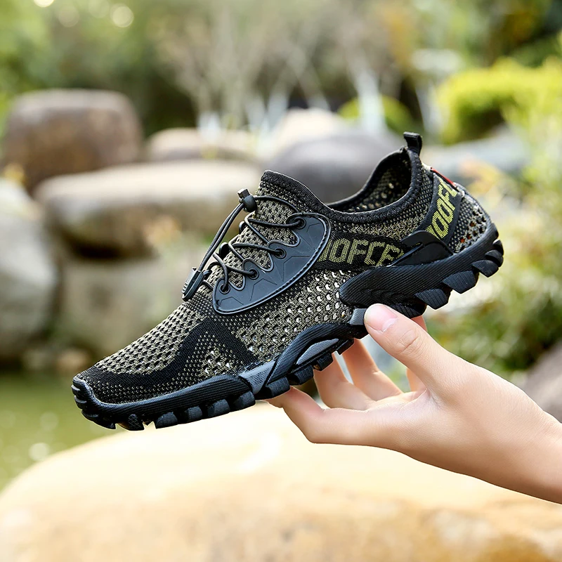 Mens Wading Shoes Unisex  Aqua Shoes Women Hiking Quick-Dry Sneakers Water Shoes
