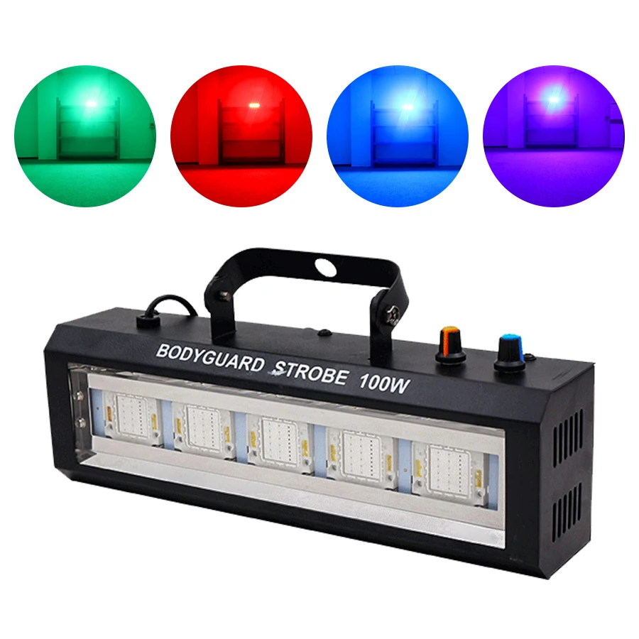 

40W 60W 80W 100W White/RGB LED Strobe Light DJ Disco Party Flash Cool Strobe Effect Wedding Cue Christmas Stage Lighting