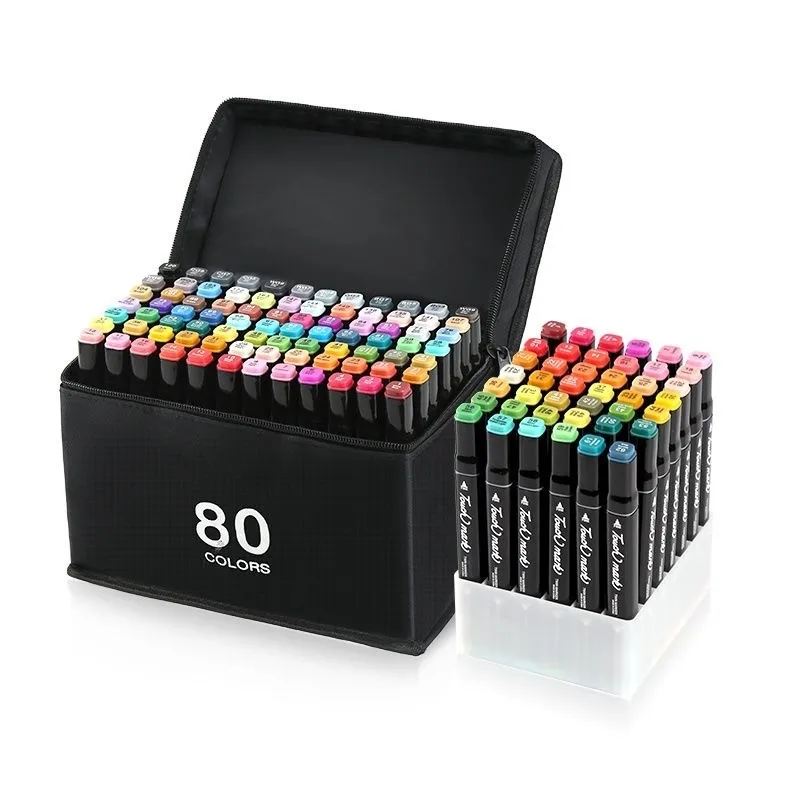 

12/30/40/60/80/120/168/268 Color Markers plumones posca Dual Headed Artist Sketch Oily Alcohol based Marker For Animation Manga
