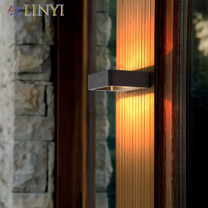 

Hot Sale Outdoor Waterproof Wall Lamp Sensor LED Wall Light Indoor Wall Sconce Decorative lighting Porch Garden Lights Wall Lamp