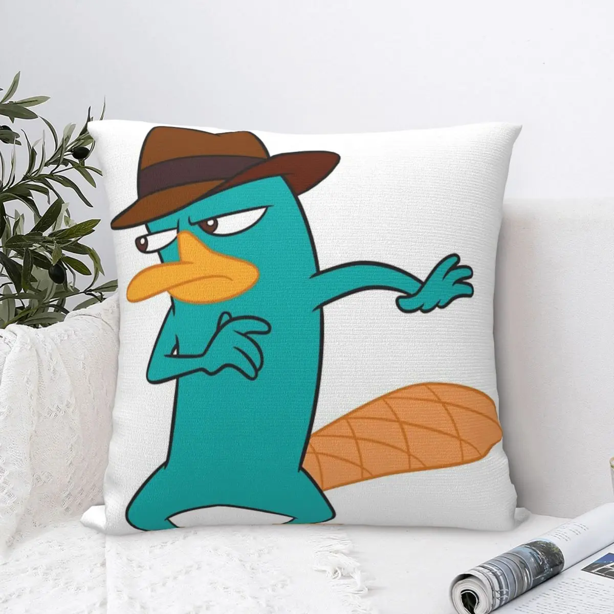 

Perry The Platypus Pillow Case Pillow Cover Pillow Big Size Pillow Cover Accessories For Home Decor
