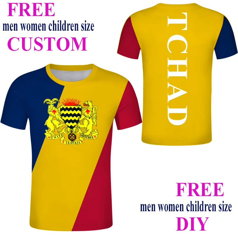 

CHAD Chad Men T Shirt Fashion Jersey Nation Team t-shirt Clothing Tees Country Sporting Fitness TCD Chadian TChAD Black T Shirt