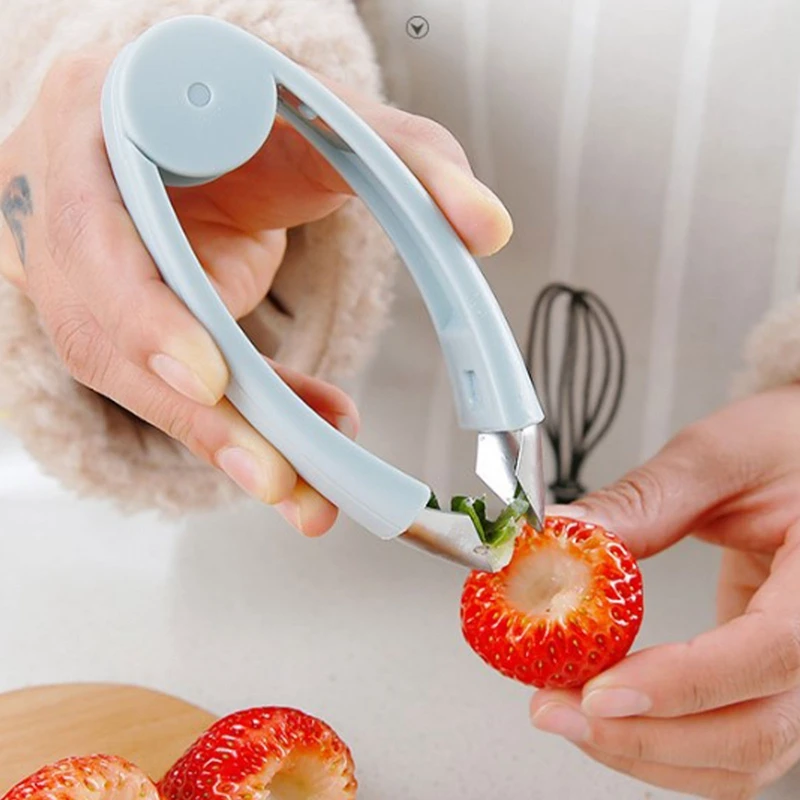 

1pcs Strawberry Stainless Steel Pineapple Eye Peeler Fruit And Vegetable Practical Seed Remover Clip Fruit Tools Kitchen Gadgets