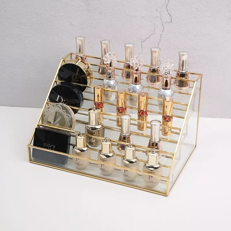 

NEW2022 Clear Glass Keepsake Box, Cosmetic Display Organizer Vanity Case Home
