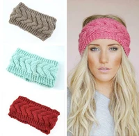 ear winter fashion women hairband flower headband warmer knit headwrap crochet