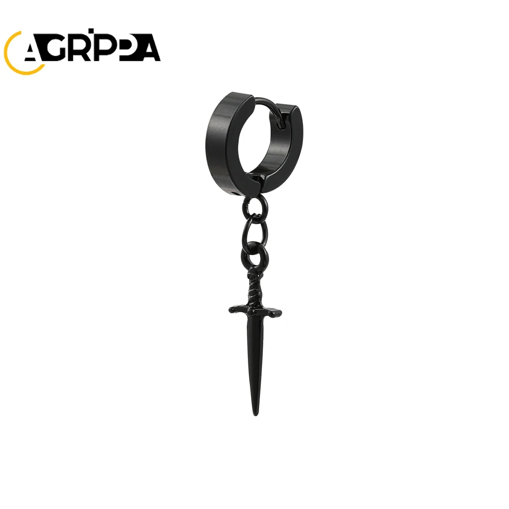 

Agrippa Fashion Gothic Small Hoop Earrings Set Alloy Korean Style Earrings to Gift Ears Piercing Jewelry Men Accessories