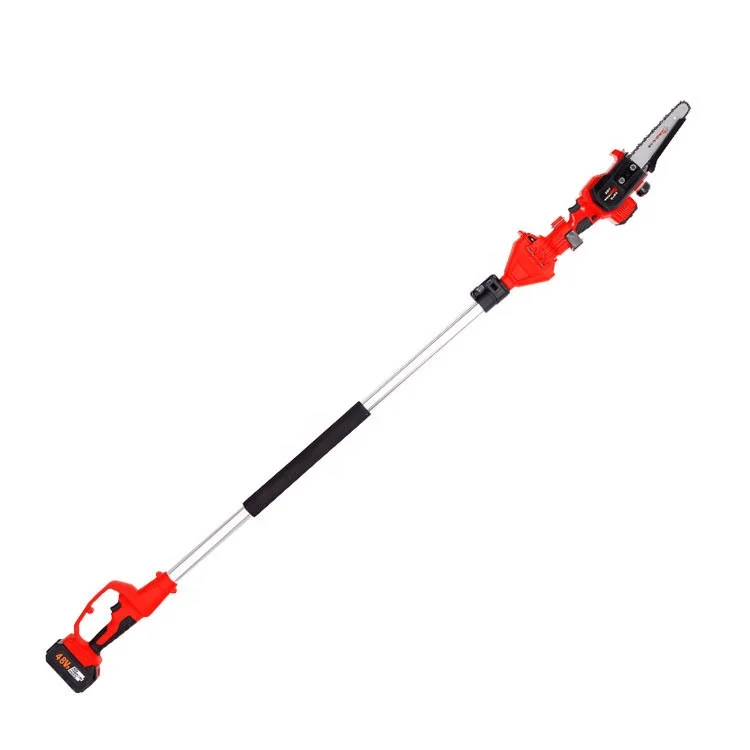 

China direct factory long reach electric chainsaw and hedge trimmer for trees pruning pole lithium battery chain saw