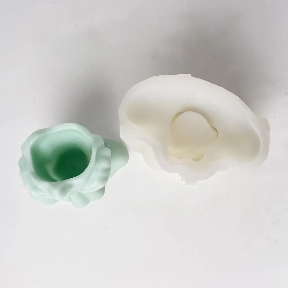 Абстрактное лицо силиконовая форма для цветочного горшка суккулентные растения