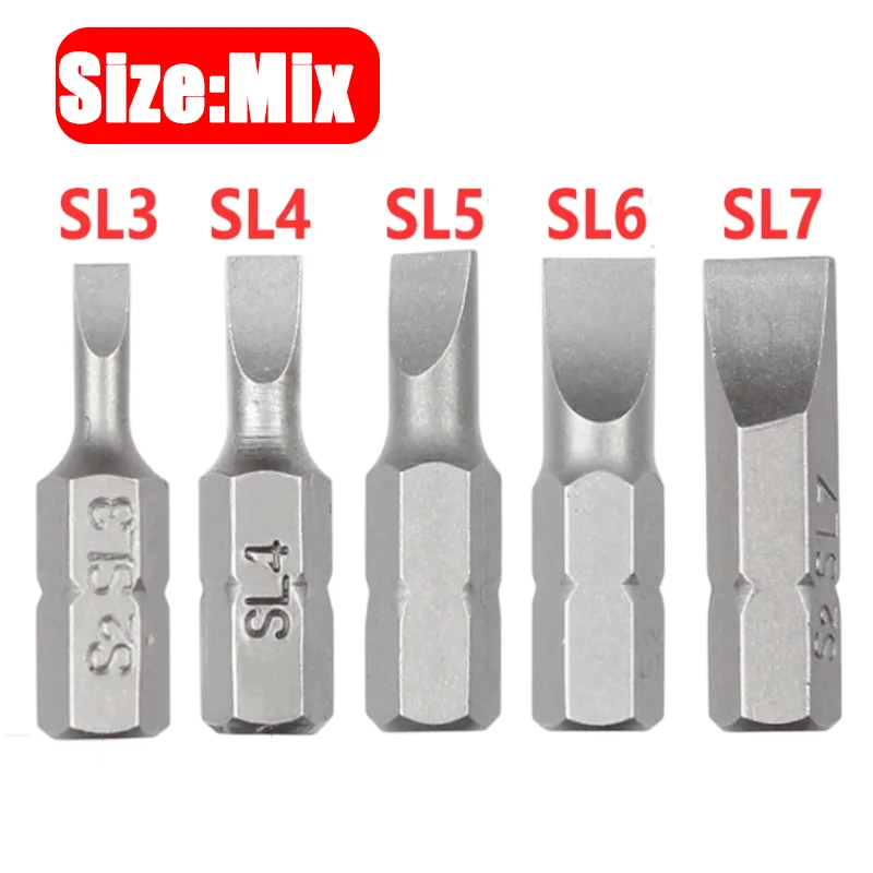 

Магнитные шлицевые отвертки S2 1/4", сталь, 25 мм