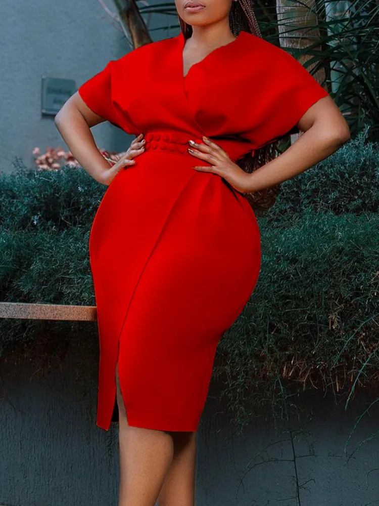 Платье женское с коротким рукавом